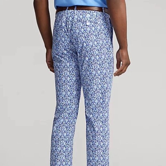 RLX Ralph Lauren Men’s Tailored Fit Water-Repellent Golf Pants Blue, Size 32x32 - Picture 4 of 16
